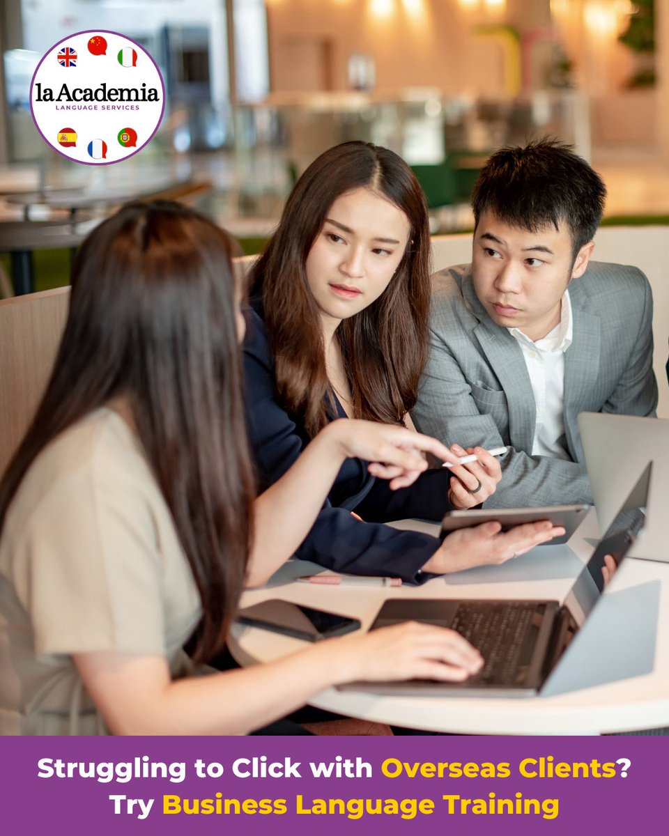 la__academia's tweet image. 🌍 Struggling with overseas clients? La Academia&apos;s business language training is the fix! Boost confidence and relationships in any language.

Start this #LearningAtWorkWeek (19–26 May). Learn more: bit.ly/4kmW2hq

#BusinessLanguageTraining #GlobalTeams #LanguageLearning