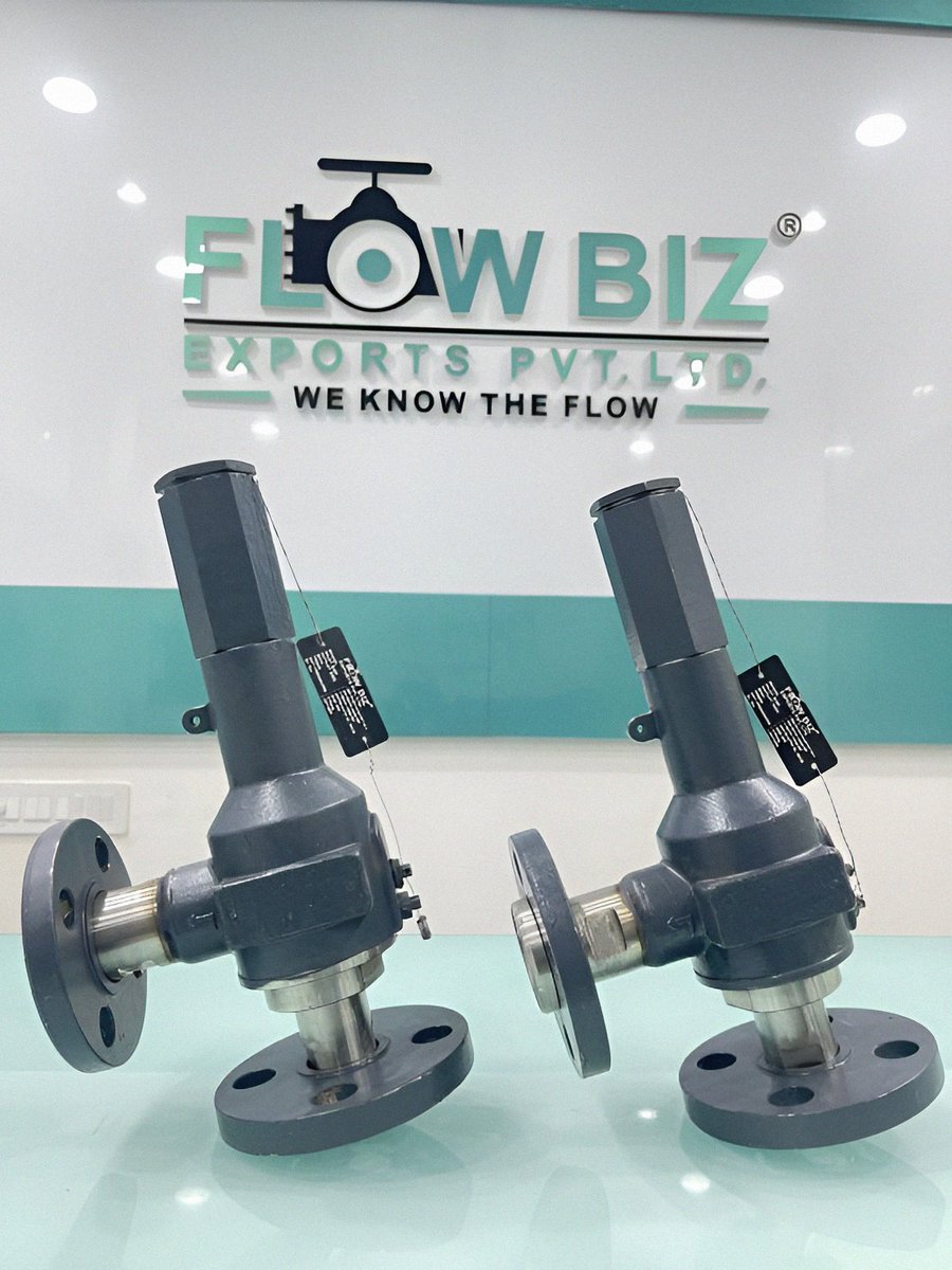 FlowBizExports's tweet photo. FlowBiz Make Safety Valve

Safety valves are commonly used when sudden and complete pressure relief is required, such as in steam boilers, pressure vessels, and gas storage tankns.

#ValveIndustry #ValveManufacturing #PrecisionInEveryValve #Valves #GateValve #safetyvalve https://t.co/wvur6uQ95o