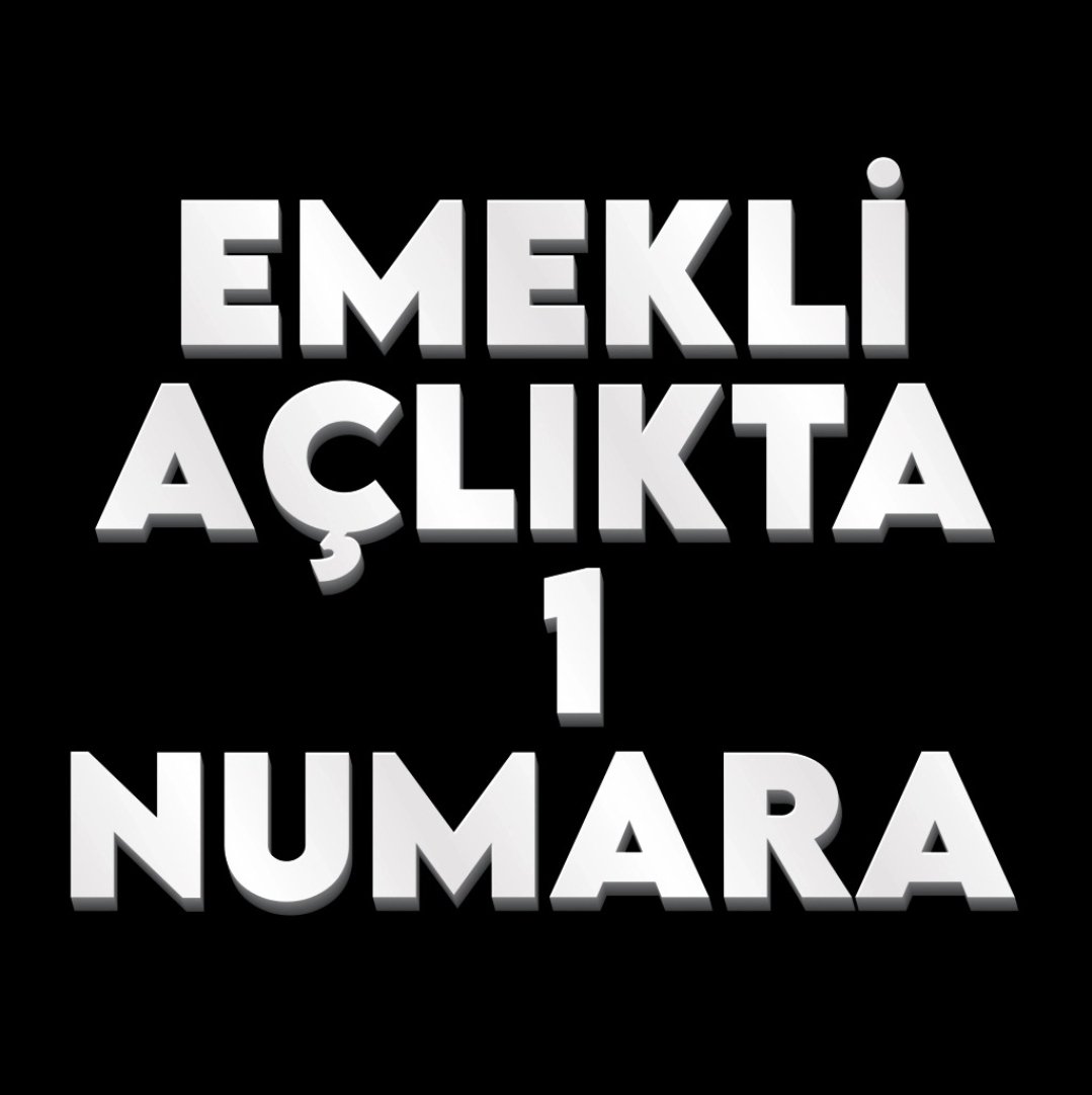 Bakkala Gitsek ,Markete Gidemiyoruz 

Markete Gitsek Pazara Çıkamıyoruz 

Pazara Çıksak Kiraya Faturaya Yetisemiyoruz  ‼️🔊

İnsanca Yaşayamıyoruz ‼️🔊

Daha Nasil Anlatalım 

#EmekliHaklıVerinAraZammı
#Haklı5000KısmiyeYasa
<a href="/RTErdogan/">Recep Tayyip Erdoğan</a>
<a href="/_cevdetyilmaz/">Cevdet Yılmaz</a>
<a href="/isikhanvedat/">Prof. Dr. Vedat Işıkhan</a>
<a href="/dbdevletbahceli/">Devlet Bahçeli</a>