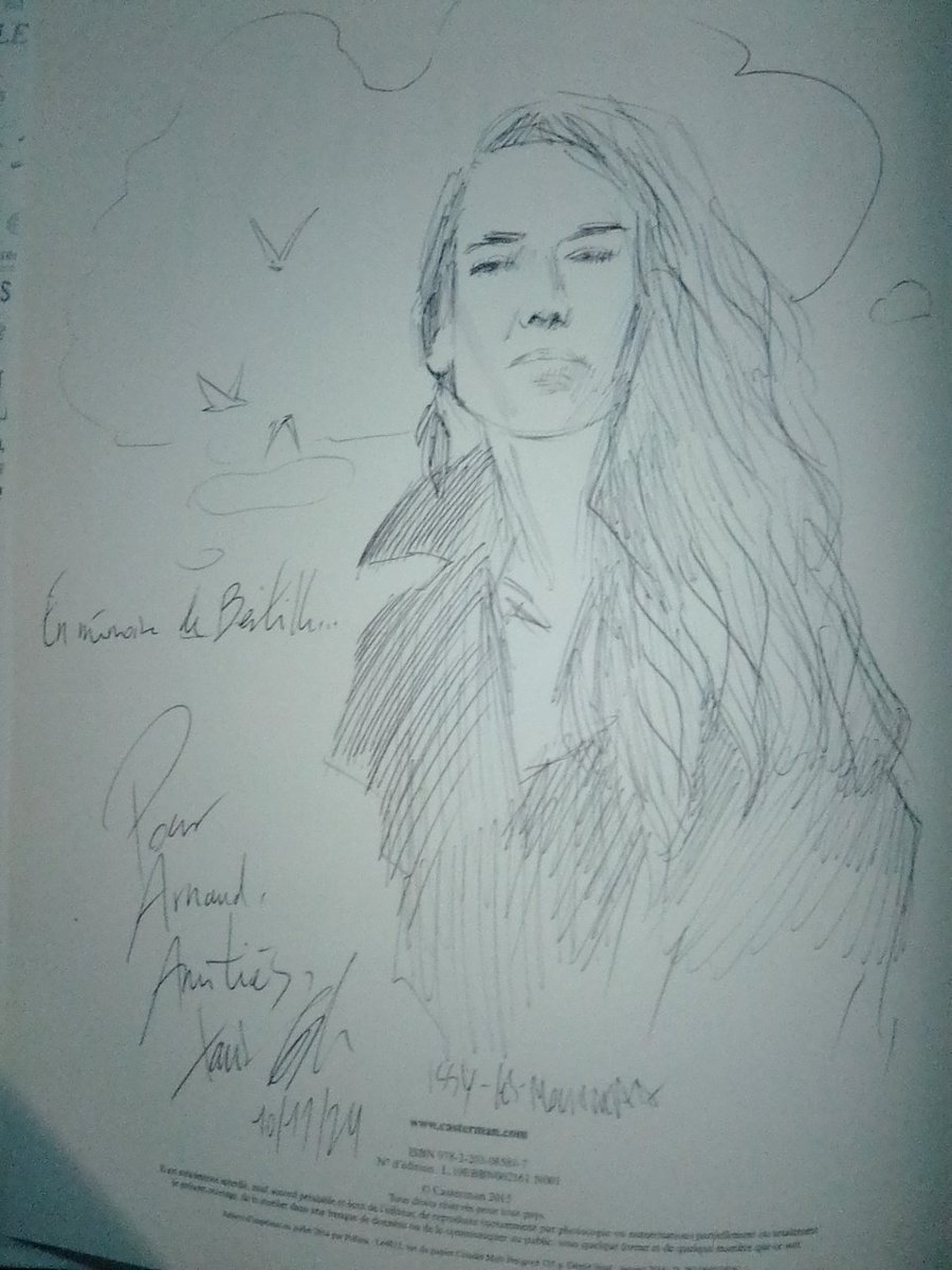 Portrait en mémoire de Bertille des Fontaines par Xavier Coste. 
A toi, Bernard, en ce jour « Happy birthday » ! A toi, Bertille, A jamais.
<a href="/ABdFontaines/">ChroniquesdFontaines</a> <a href="/XavierCoste_art/">Xavier Coste</a> <a href="/MercierBernard/">mercier bernard</a> 
Clip de A la dérive, de Bertille des Fontaines
youtube.com/watch?v=lCu3y0…