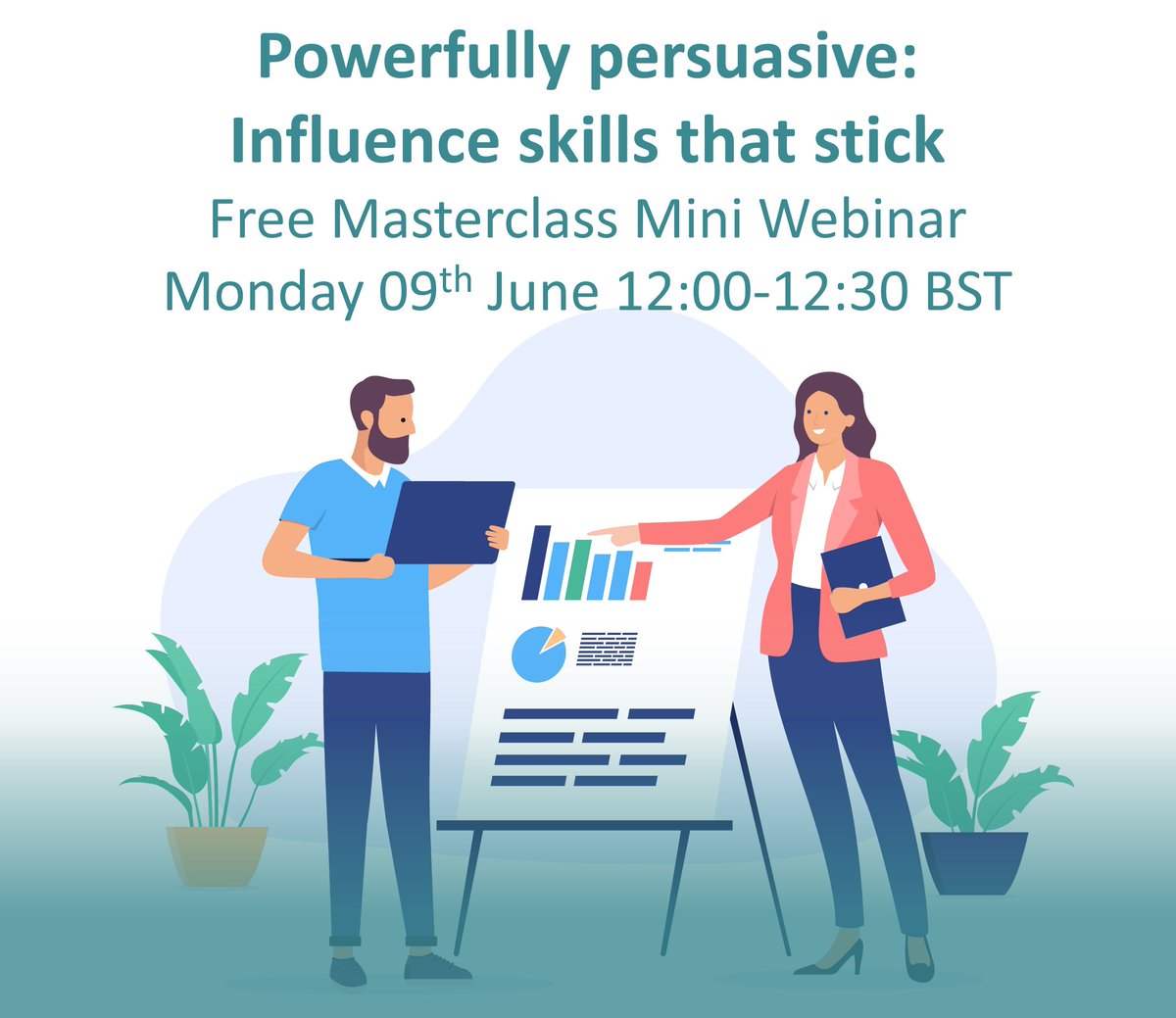 Masterclass_T's tweet photo. Join our FREE Masterclass Mini Webinar!
Ever wondered why people say “yes” or how to increase the chances they do? Discover psychological principles that shape decision-making and influence.
🔗 Register here: https://t.co/WYrlzaf6xc

#InfluenceSkills #freewebinar https://t.co/G8evdN4AMo
