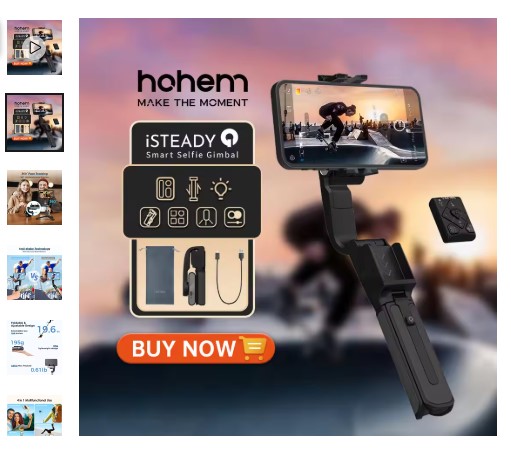 shopping_soma's tweet image. Get it here - alli.pub/77dcps
Hohem iSteady Q 3-in-1 Gimbal Stabilizer – Selfie Stick, Tripod &amp;amp; Remote Control for Smooth Smartphone Filming
#HohemGimbal
#iSteadyQ
#SmartphoneStabilizer
#ContentCreatorGear
#MilePhakphum