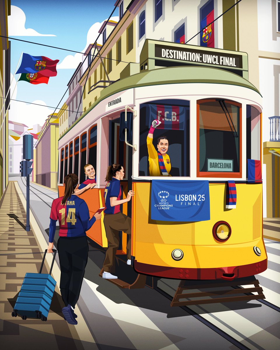 Nick (@chuangraphics) on Twitter photo New work for <a href="/UWCL/">UEFA Women’s Champions League</a> 🎨
<a href="/ArsenalWFC/">Arsenal Women</a> ⚔️ <a href="/FCBfemeni/">FC Barcelona Femení</a>
Capturing the heart of Lisbon! On these posters, we focused on celebrating the Portuguese culture with the Azulejos tiles and the iconic Tram 28 🇵🇹
One more poster incoming! 👀
#smsports #illustration #uwcl New work for <a href="/UWCL/">UEFA Women’s Champions League</a> 🎨
<a href="/ArsenalWFC/">Arsenal Women</a> ⚔️ <a href="/FCBfemeni/">FC Barcelona Femení</a>
Capturing the heart of Lisbon! On these posters, we focused on celebrating the Portuguese culture with the Azulejos tiles and the iconic Tram 28 🇵🇹
One more poster incoming! 👀
#smsports #illustration #uwcl