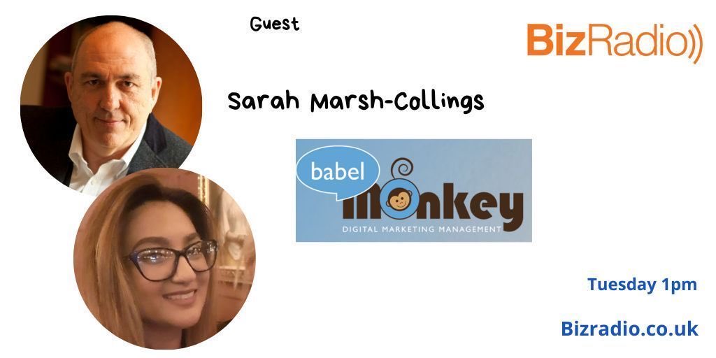 Paul Andrews (@vanillaweb) on Twitter photo Joining me & @diamond1julie on todays #BBunker Radio Show our guest is
Sarah <a href="/smarshcollings/">Sarah Marsh-Collings</a> of @babelmonkeyme
1pm live here bizradio.co.uk Joining me & @diamond1julie on todays #BBunker Radio Show our guest is
Sarah <a href="/smarshcollings/">Sarah Marsh-Collings</a> of @babelmonkeyme
1pm live here bizradio.co.uk