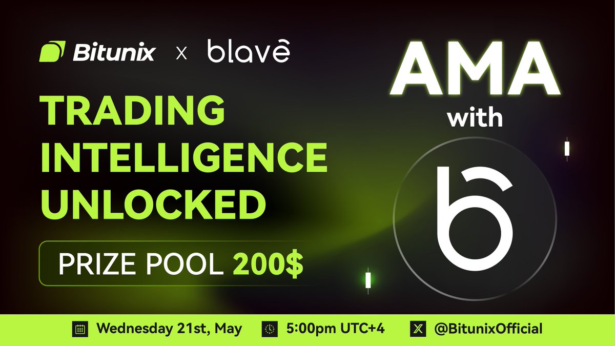BitunixOfficial's tweet photo. Data is power β and we're unlocking it!
Donβt miss our exclusive AMA tomorrow with @__Blave__ , the trading data station reshaping crypto strategy.
π¬ Ask your questions
π° $200 Prize Pool
ποΈ May 21 | 5 PM UTC+4
π Join us on @BitunixOfficial https://t.co/ZrzzKk0ZW5