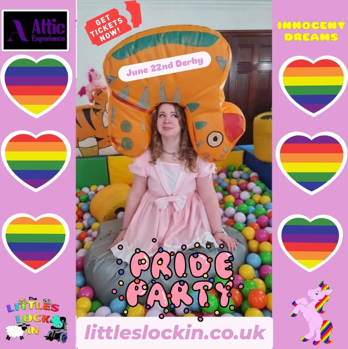 Littles Lock In (@littleslockin) on Twitter photo Want to jump in a ball pit, eat cake, play games and be as nutty as <a href="/Littlelolikat/">little lolikat</a> here? Then grab yourself a ticket for the LLI Pride Party on June 22nd! Want to jump in a ball pit, eat cake, play games and be as nutty as <a href="/Littlelolikat/">little lolikat</a> here? Then grab yourself a ticket for the LLI Pride Party on June 22nd!