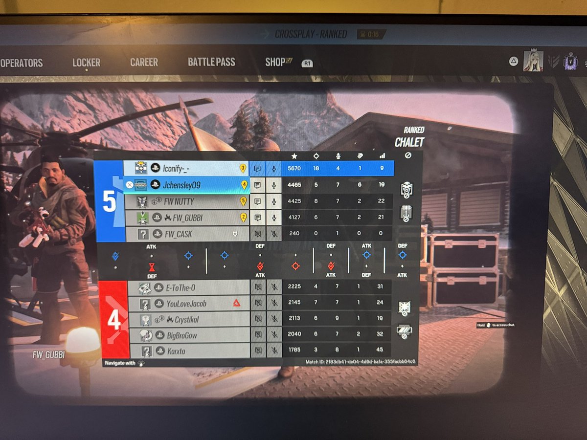 IconifyR6's tweet image. 4v5 in ranked