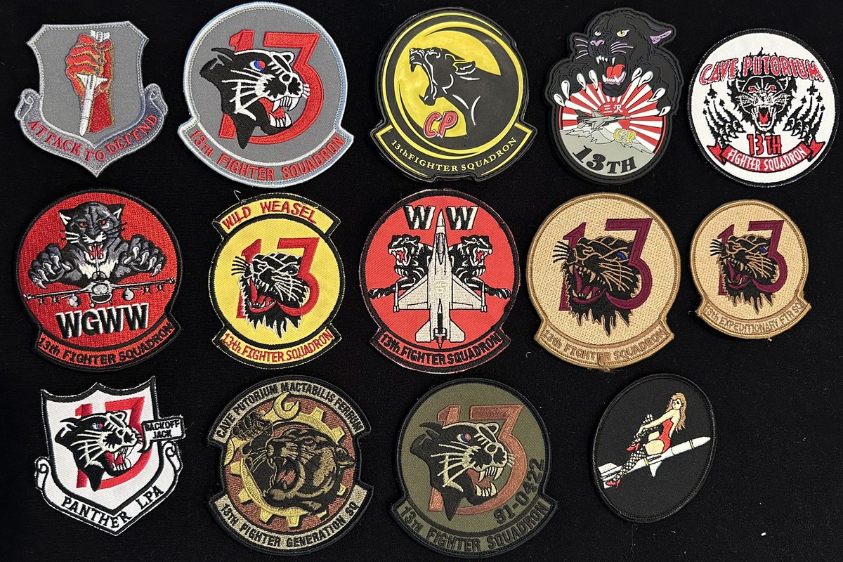 続いても三沢基地の13FSを🐆 部隊パッチはシールドだったり🛡️丸に