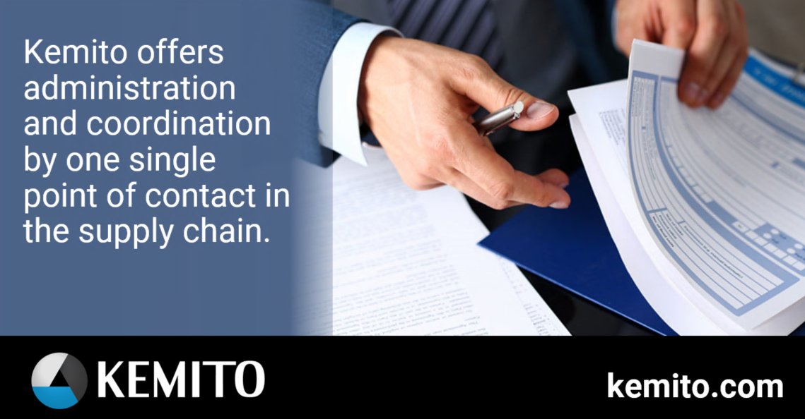 Kemito offers administration and coordination by one single point of contact in the supply chain.

Connect with our team:
+31 168 745 002
info@kemito.com

kemito.com/specialist-ser…

#LogisticsPaperwork #CustomsPaperwork