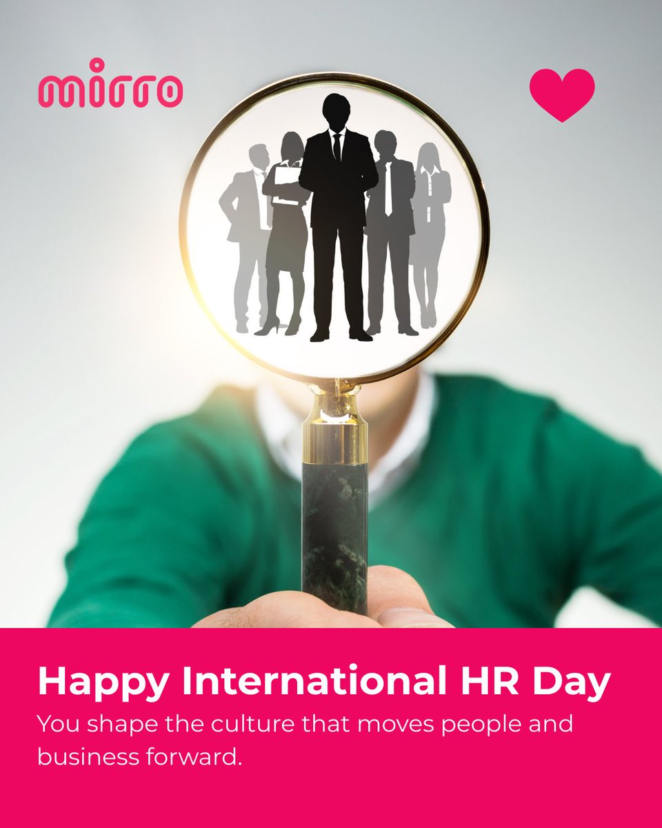 Today is International HR Day. We take a moment to put the spotlight on the real MVPs of workplace culture.

Happy International HR Day to all the HR leaders and people-first champions out there.

❤️ #InternationalHRDay #PositiveWorkplace #PeopleAndCulture #HRCommunity