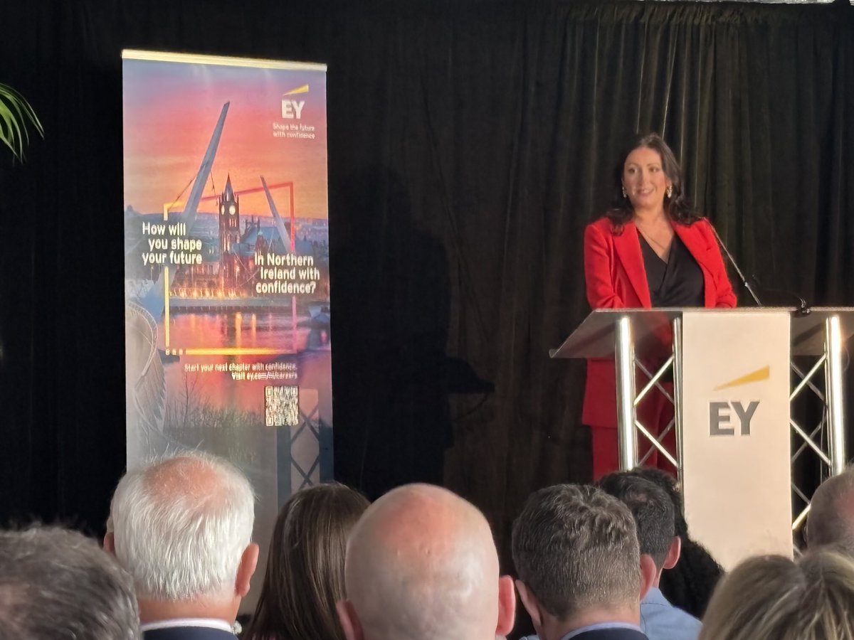 FM &amp; dFM talk of “business optimism” as they address guests at the formal opening of EY’s new Derry office at Ebrington Plaza