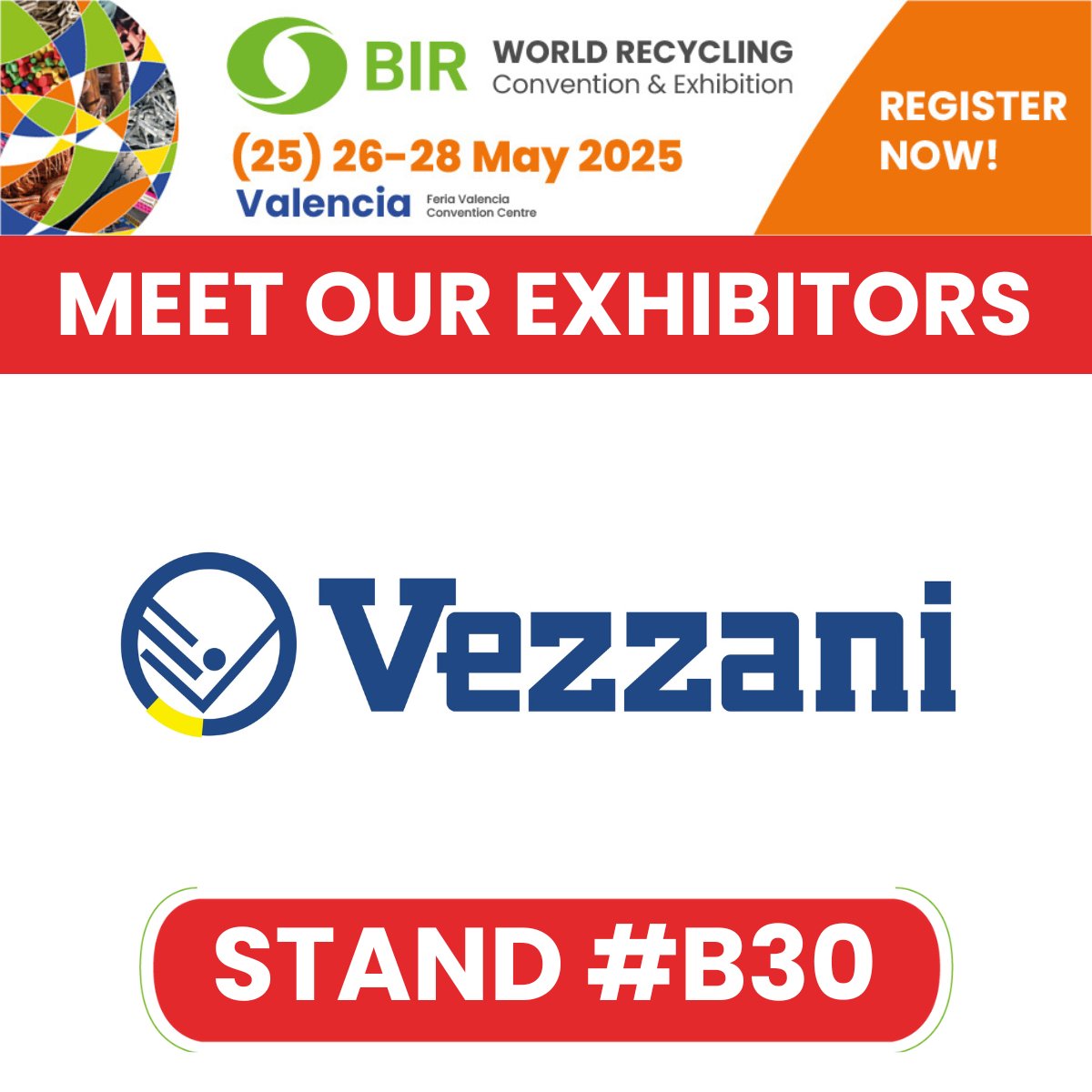 BIRworld's tweet image. #BIRValencia2025: Exhibitor Spotlight | Vezzani

With 2,000+ machines in over 50 countries, Vezzani is a renowned manufacturer of automatic shears, balers, and turnkey scrap processing plants.

🚀Discover integrated #recyclingsolutions at #BIRValencia2025👉bir.org/en/bir-valenci…