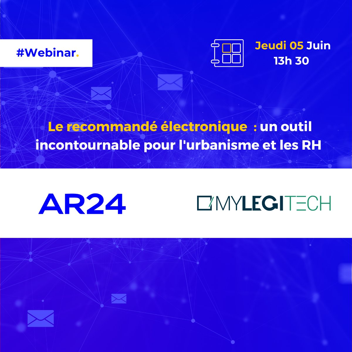 📢 [#Webinaire] #Collectivités : Le recommandé électronique, un outil incontournable pour l’#urbanisme et les #RH

🔗 Inscrivez-vous gratuitement dès maintenant : eu1.hubs.ly/H0kbf6z0

#Webinaire #AR24 #MYLEGITECH #Collectivités #Urbanisme #RH #Innovation #LRE