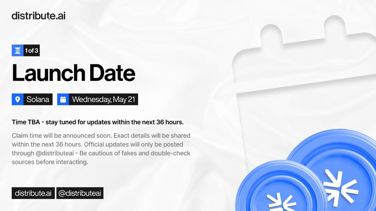 News_Arena_'s tweet photo. $DIS will launch on Solana on May 21, 2025.

Mire updates including allocation claim time would be announced within the next 36 hours.

STAY TUNED @GiveRep https://t.co/5RUbZ0HQbu