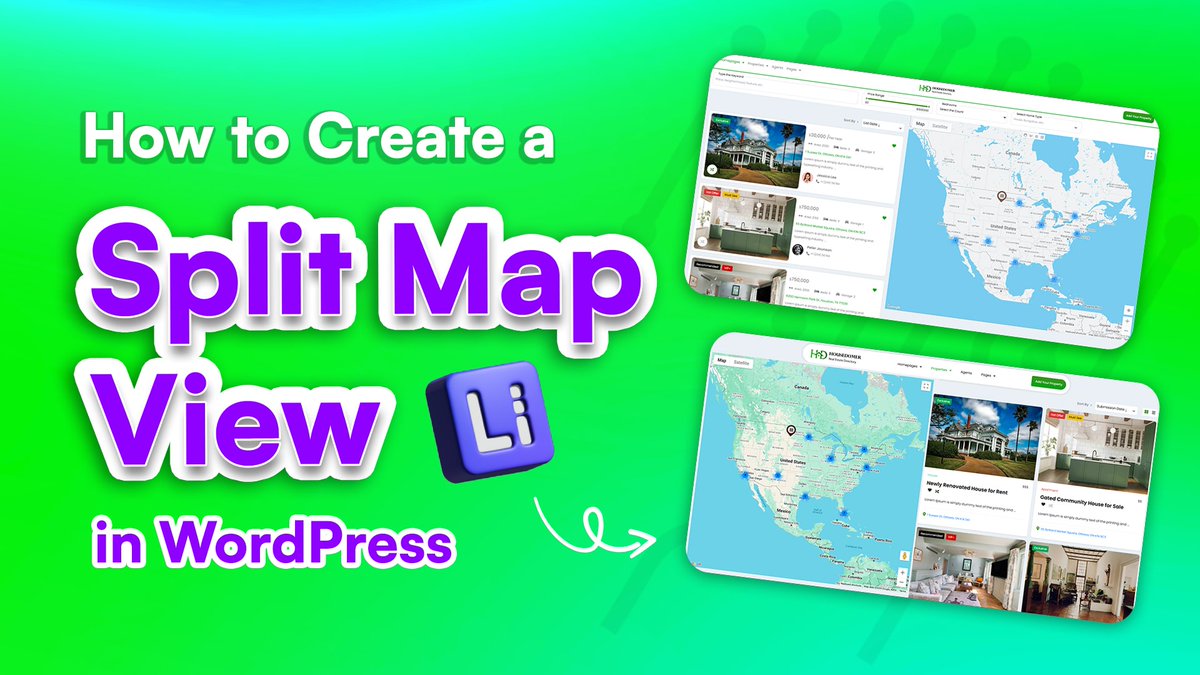TheListdom's tweet photo. Check the new tutorial on how to create a split map view in WordPress with Listdom (Free &amp; Pro methods)
https://t.co/DDRzbpjci9 https://t.co/ok4Re1kDe1
