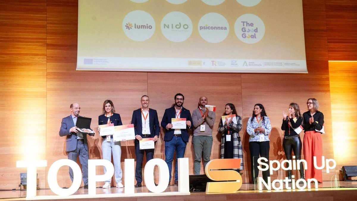 La Nave (@lanavemadrid) on Twitter photo ¡Grandes noticias en la #ComunidadLN! 💯🚀 La I edición de los 'TOP101 SPAIN UP NATION' reconoce como startups más innovadoras del país a:
<a href="/AbastoresCom/">Abastores</a> - <a href="/ForestBank3/">Forest Bank</a> - <a href="/FullFastSpain/">full&fast</a> - <a href="/imageryst/">Imageryst</a> - <a href="/MaccoRobotics/">Macco Robotics</a> - <a href="/psiconnea/">Psiconnea</a> - <a href="/recircular_net/">recircular</a> - <a href="/thegoodgoalapp/">The Good Goal</a>
De entre las ¡Grandes noticias en la #ComunidadLN! 💯🚀 La I edición de los 'TOP101 SPAIN UP NATION' reconoce como startups más innovadoras del país a:
<a href="/AbastoresCom/">Abastores</a> - <a href="/ForestBank3/">Forest Bank</a> - <a href="/FullFastSpain/">full&fast</a> - <a href="/imageryst/">Imageryst</a> - <a href="/MaccoRobotics/">Macco Robotics</a> - <a href="/psiconnea/">Psiconnea</a> - <a href="/recircular_net/">recircular</a> - <a href="/thegoodgoalapp/">The Good Goal</a>
De entre las