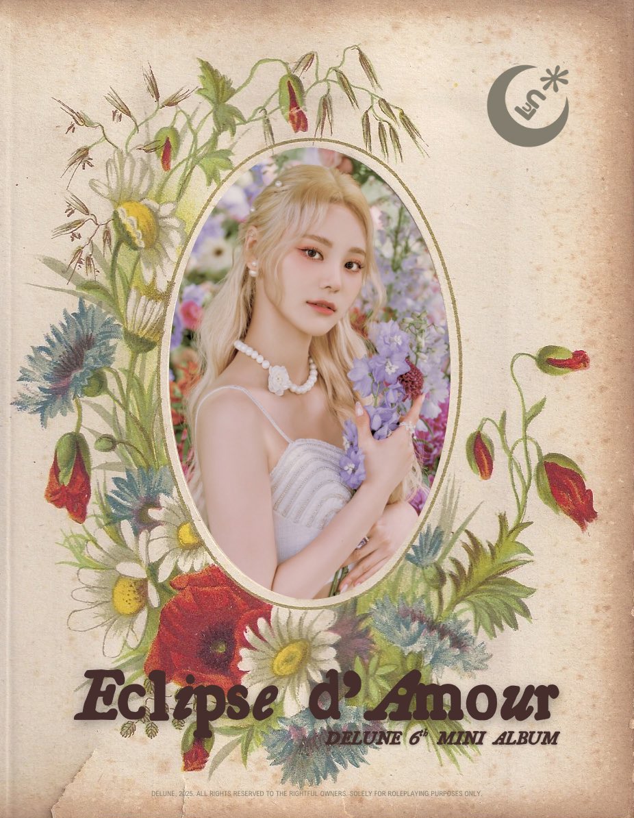 ️️
 ️️
 ️️
𝐃𝐄𝐋𝐔𝐍𝐄 6th Mini Album:
𝐸𝑐𝑙𝑖𝑝𝑠𝑒 𝑑'𝐴𝑚𝑜𝑢𝑟

 ️️
Individual Concept Photo 
 ️️
 ️️
 ️️