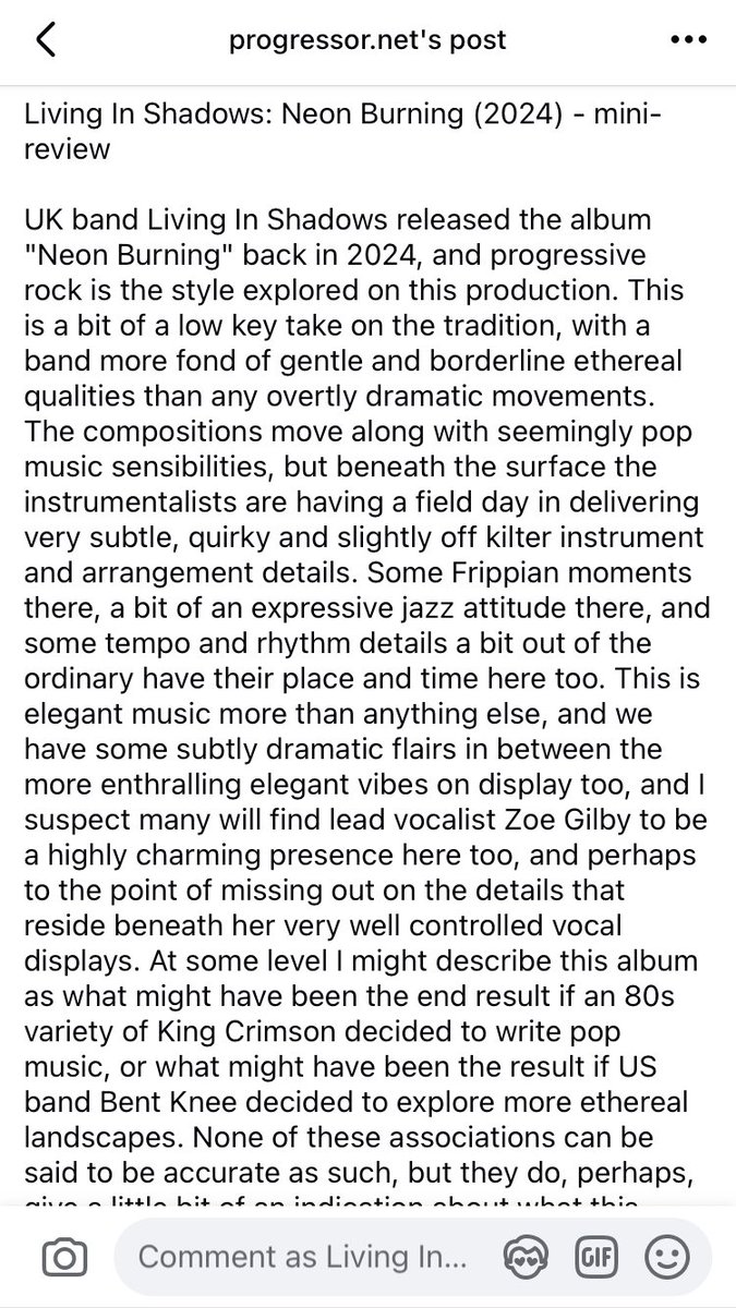 Thank you Progressor.net for the review of our album Neon Burning. Check it out on Facebook #albumreview #progrock #prog #altpop #progrockreview #progrockband #northeastprogrock #originalmusic #ukprog #alternative #progcommunity