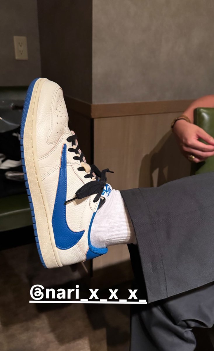 【平本蓮さん着用】CACTUS JACK FRAGMENT 2021 平本蓮 氏 自身のInstagramにアップ Travis Scott x Fragment x AJ1