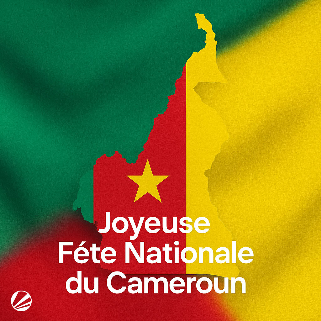 PremierBetCM's tweet image. Bonne fête nationale, Cameroun ! 🇨🇲

Aujourd'hui, nous honorons la force, l'unité et la fierté d'une nation qui ne recule jamais.
Des rues de Douala au cœur de Yaoundé - Cameroun, nous vous célébrons ! 💚❤️💛

#FêteNationaleCamerounaise #PremierBetCM #FiertéAfricaine