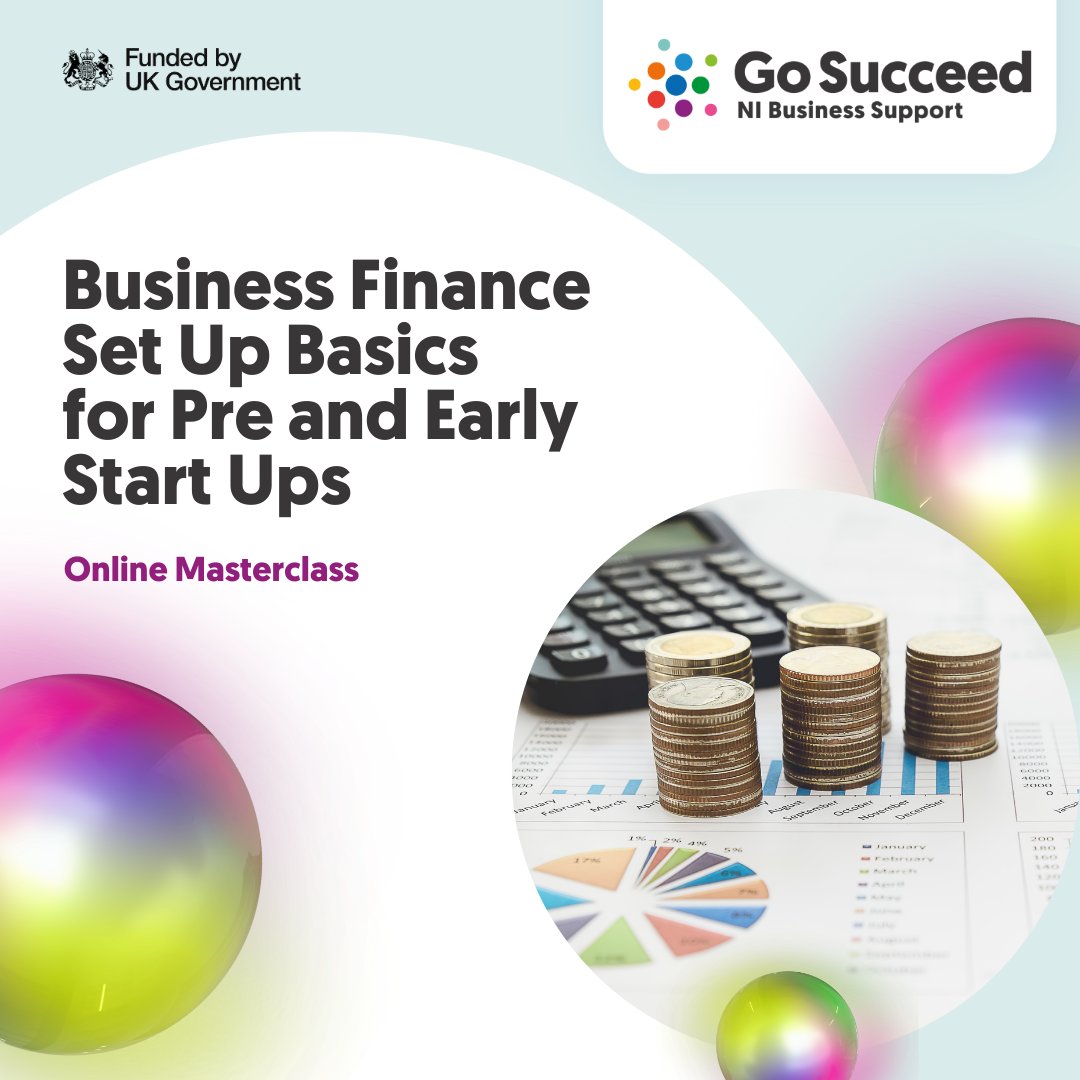 Enterprise NI (@enterpriseni) on Twitter photo Want to get your business finances set up the right way from the start?💰
Join us for 'Business Finance Set Up Basics for Pre and Early Start Ups', a FREE <a href="/gosucceed_ni/">Go Succeed NI</a> masterclass!
📅 Tuesday 3rd June, 12.30pm
Register now: gosucceed.glistrr.com/e/740
Funded by the UK Government. Want to get your business finances set up the right way from the start?💰
Join us for 'Business Finance Set Up Basics for Pre and Early Start Ups', a FREE <a href="/gosucceed_ni/">Go Succeed NI</a> masterclass!
📅 Tuesday 3rd June, 12.30pm
Register now: gosucceed.glistrr.com/e/740
Funded by the UK Government.