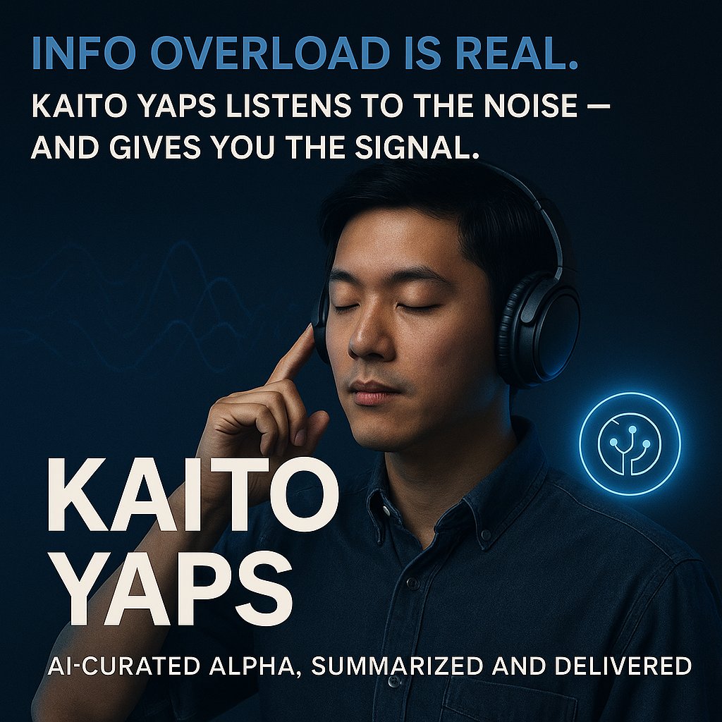 Info overload is real.
Kaito Yaps listens to the noise — and gives you the signal.
AI-curated alpha, summarized and delivered.
#KaitoYaps #CryptoResearch #AIAlpha
