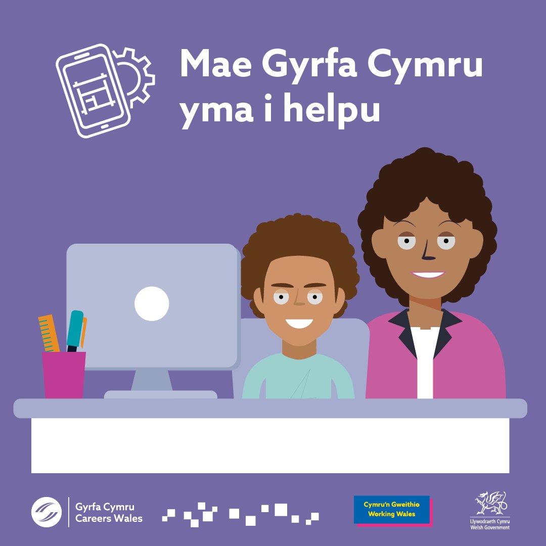 Rhieni, gwarcheidwaid a Gofalwyr!

Rydyn ni’n gwybod eich bod chi’n chwarae rôl allweddol wrth gefnogi’ch plentyn i wneud penderfyniadau 👩‍🏫

Mae ein tudalen arbennig i rieni ar gael i'ch cefnogi drwy bob cam o daith gyrfa eich plentyn. 🎓

Dysgwch fwy yn gyrfacymru.llyw.cymru/rhieni
