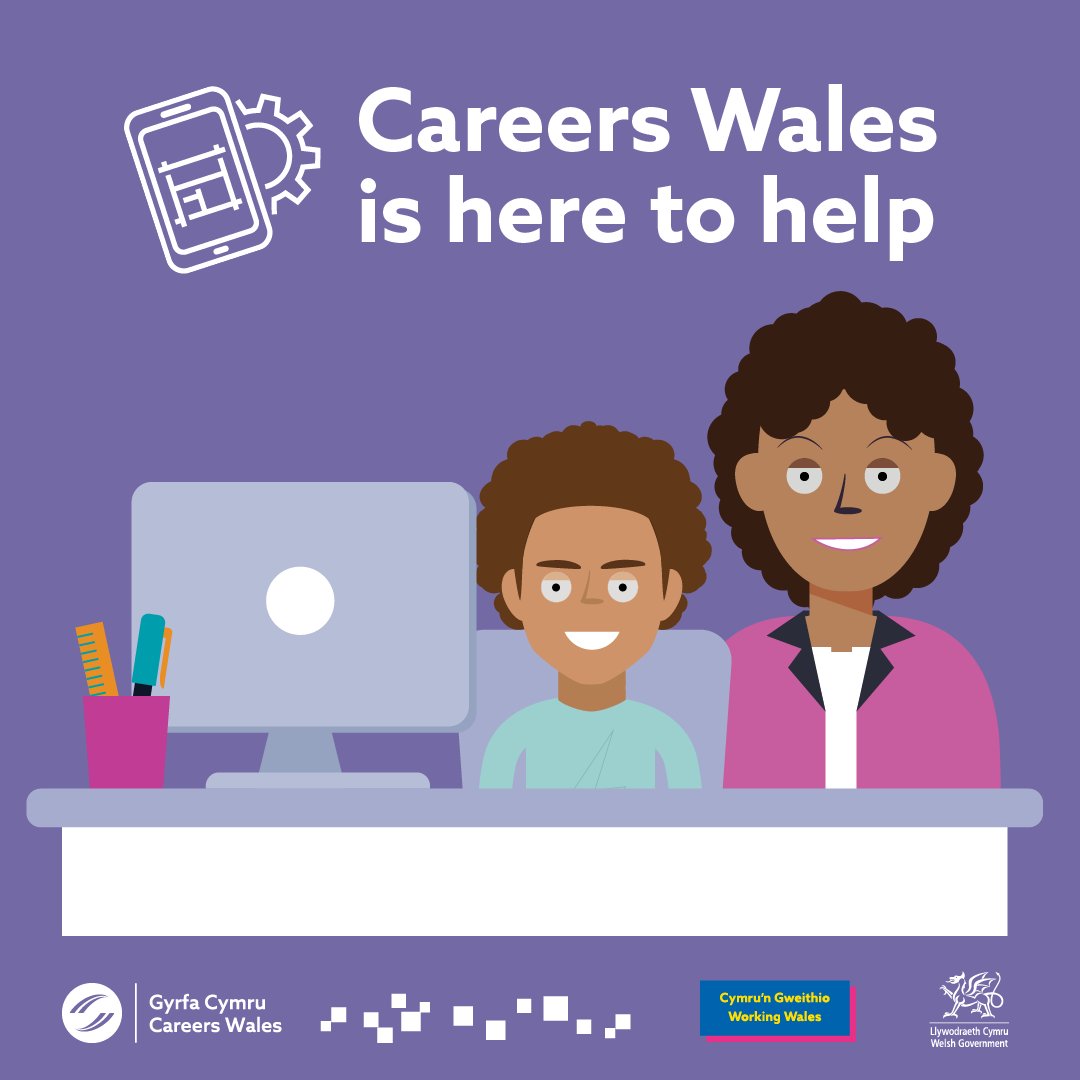 Parents, guardians and Carers!

You play a key role in supporting your child to make decisions 👩‍🏫

Our dedicated parents page is available to support you throughout every stage of your child’s career journey 🎓

Learn more at careerswales.gov.wales/parents