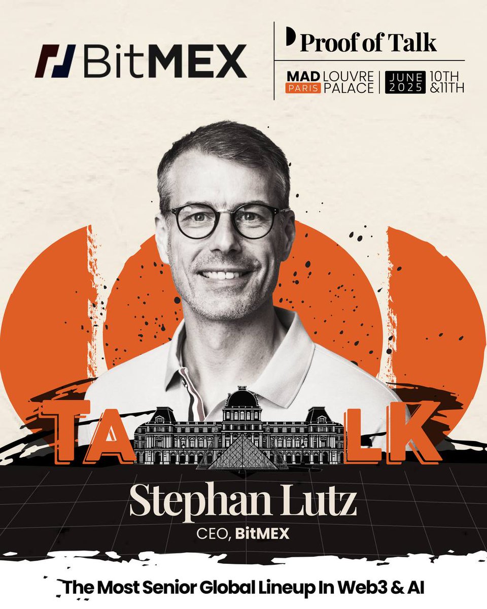 The safest crypto exchange returns to Paris once again for @proofoftalk !  🇫🇷 Catch @Crypto_SLutz and the BitMEX team at @proofoftalk next month  alongside the most senior global lineup in Web3 and