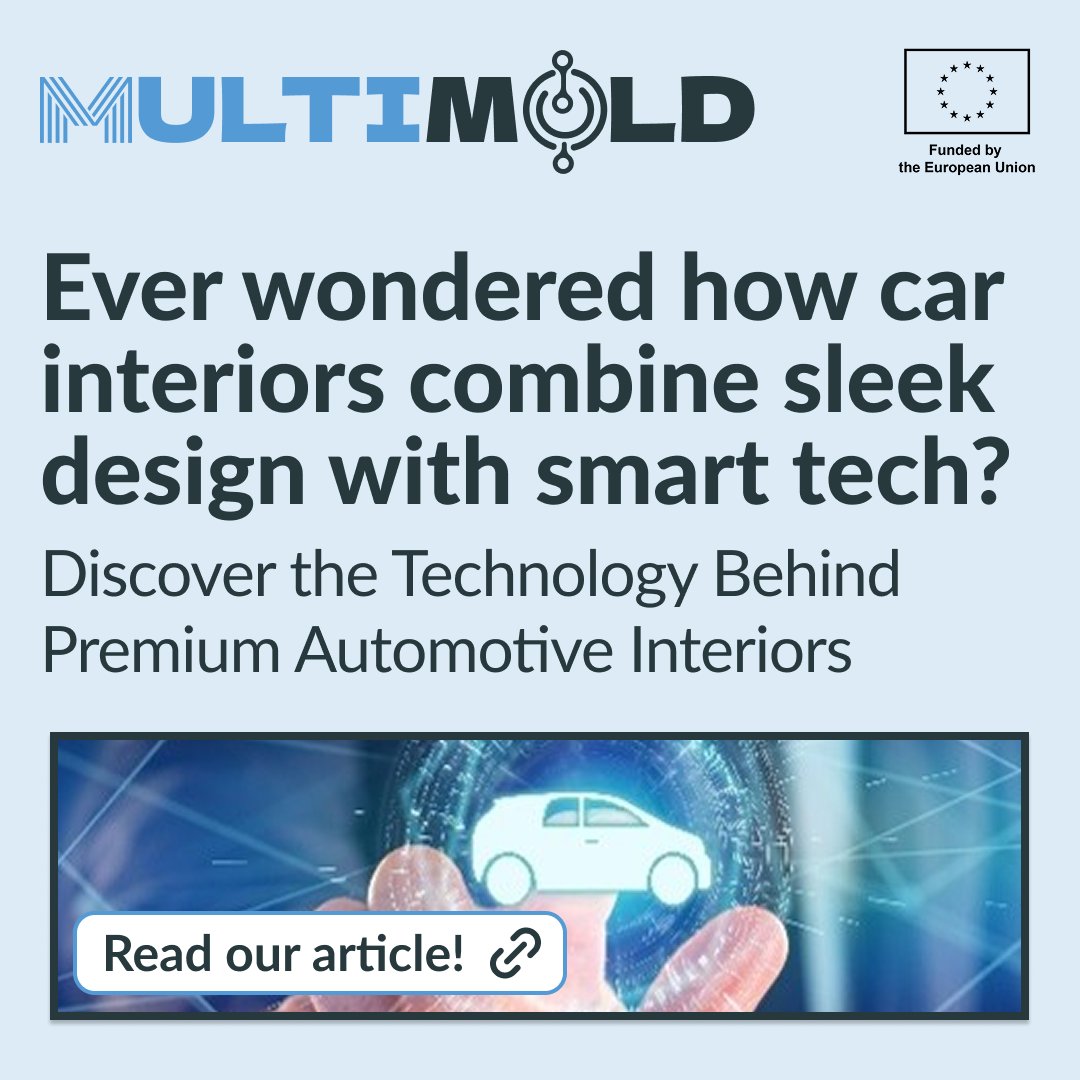 How do you turn a plastic part into a smart interface?

HTP is doing it with in-mold electronics, printed sensors &amp; high-gloss finishes — all part of the #MULTIMOLD project.

Discover how they’re shaping the future of #automotive interiors 👇
🌐 multimoldproject.eu