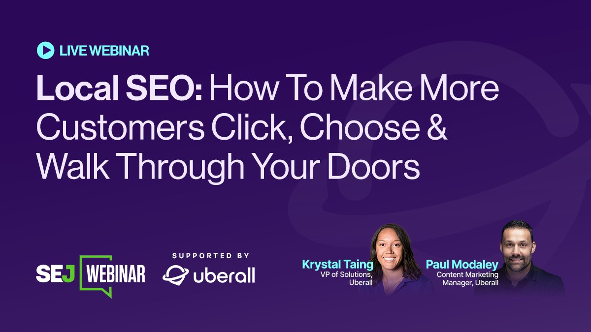 sejournal's tweet image. Are customers finding your business or your competitor?

Uberall shares how real people search, make decisions, and take action. You’ll also learn what you can do to improve your strategy.

📌 Save your spot here: hubs.li/Q03ngmZY0

 #LocalSearch #CustomerBehavior
