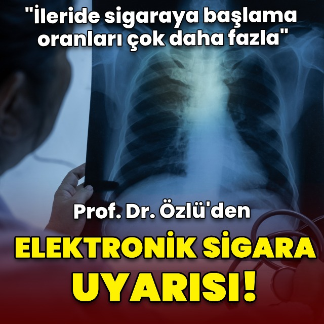 Göğüs Hastalıkları Uzmanı Prof. Dr. Tevfik Özlü, elektronik sigara kullanımının, sigara alışkanlığını artırdığını ifade ederek, "Elektronik sigara kullananların ileride sigaraya başlama oranları çok daha fazla. Elektronik sigaralar, 'sigaraya atlama taşı görevi' üstleniyor" dedi