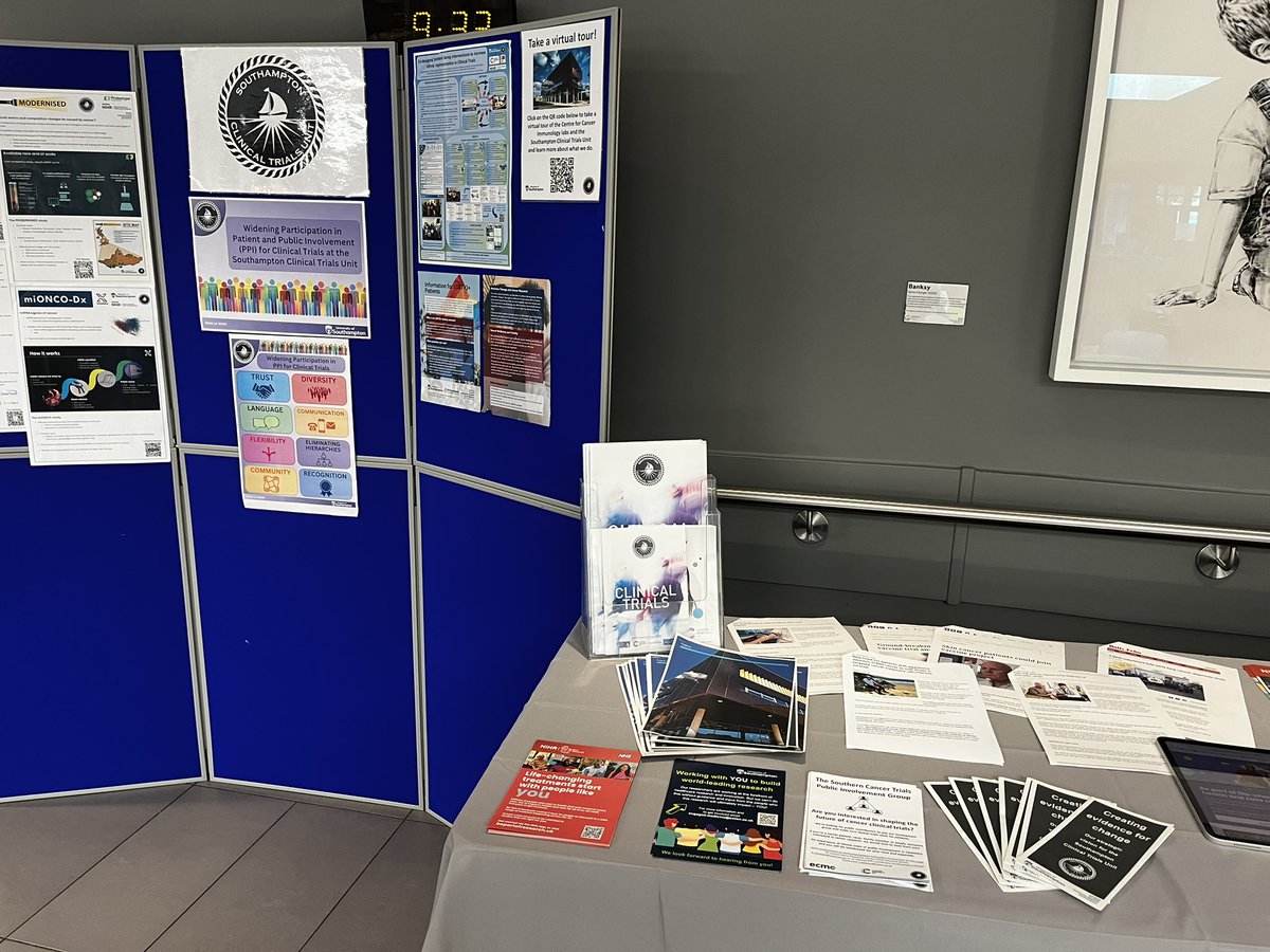 Southampton CTU (@southamptonctu) on Twitter photo If you are interested in finding out more about #ClinicalTrials, we are in the main entrance <a href="/UHSFT/">University Hospital Southampton 💙</a> today with the <a href="/UHSFTresearch/">Health Research | Southampton</a> team talking about trials and how you can #BePartOfResearch.
#ICTD25 #InternationalClinicalTrialsDay If you are interested in finding out more about #ClinicalTrials, we are in the main entrance <a href="/UHSFT/">University Hospital Southampton 💙</a> today with the <a href="/UHSFTresearch/">Health Research | Southampton</a> team talking about trials and how you can #BePartOfResearch.
#ICTD25 #InternationalClinicalTrialsDay