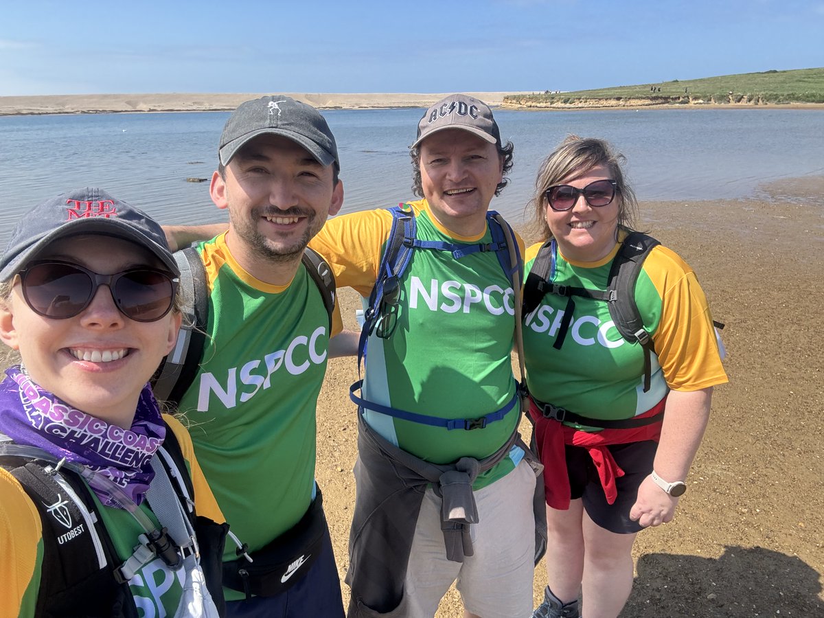 A huge congratulations to our fantastic team for taking part in the 42km Jurassic Coast Challenge in aid of the NSPCC.  Thank you to everyone who supported and donated — there's still time to give via our JustGiving page: justgiving.com/page/somerset-…
#NSPCC