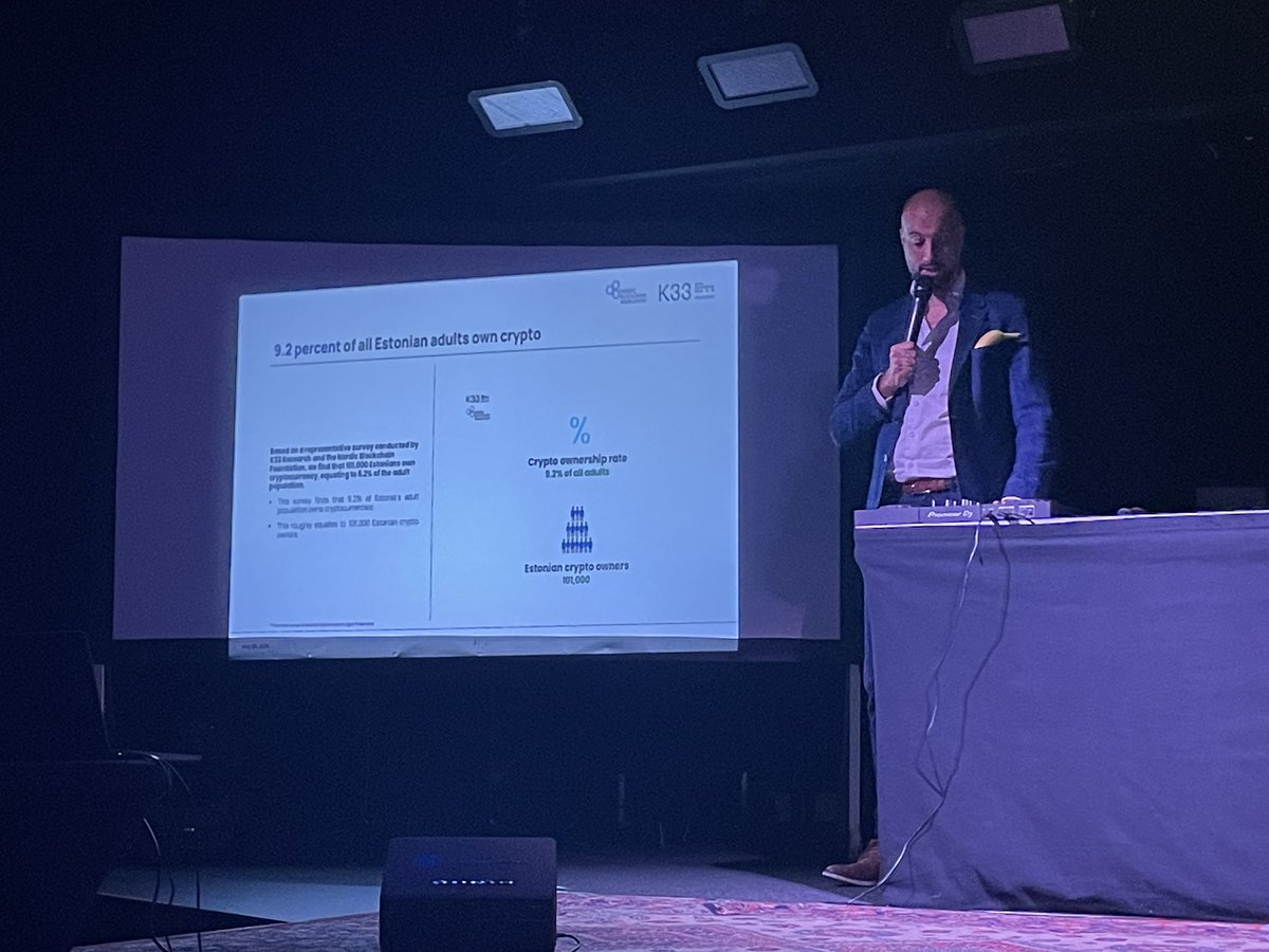 🍌BananaConf is LIVE!

…and apparently 9.2% of Estonians own crypto today, and up to 30% expect to do so in 10 years time. 🤯