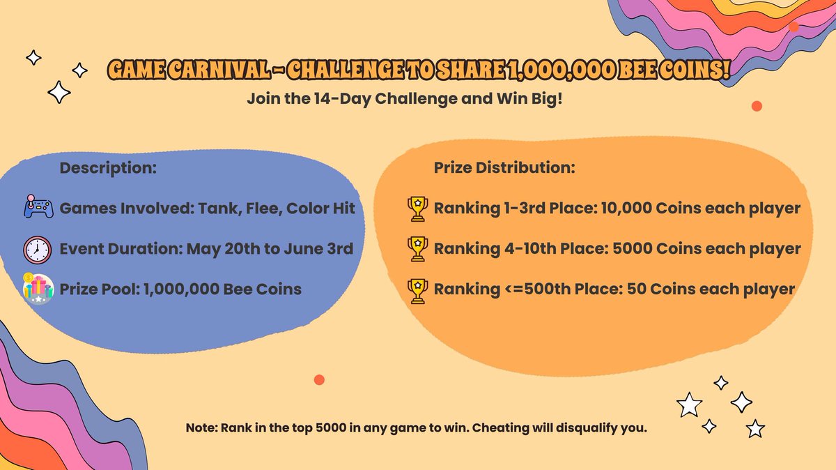 BeeNetworkInfo's tweet photo. May 20th, 2025 — Celebrating 5th Bee's Day!
Happy Bee's Day Beelievers 🐝🎉
Read the details in the comment section 👇 https://t.co/P5IytebIOp