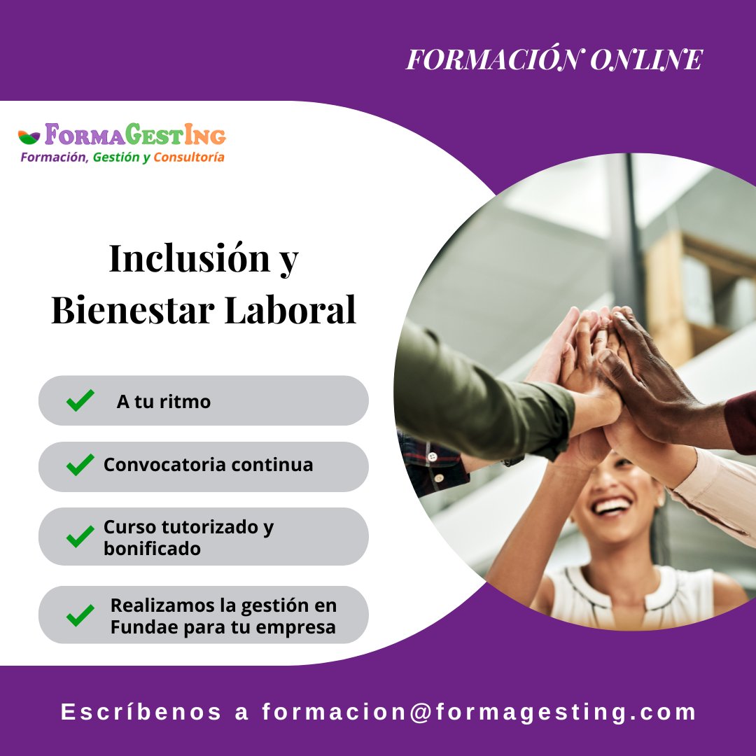 formagesting's tweet photo. 🎉 Hoy en el Día Internacional de RRHH aplaudimos la labor de quienes gestionan nuestro capital humano. 👏

Te proponemos los siguientes bloques para la mejora de tus habilidades en RRHH:

1️⃣ Fundamentos &amp; Cultura de RRHH🤝
2️⃣ Nuevas dinámicas 🏠
3️⃣ Inclusión &amp; Bienestar 🤗 https://t.co/jyCVTlWYmz