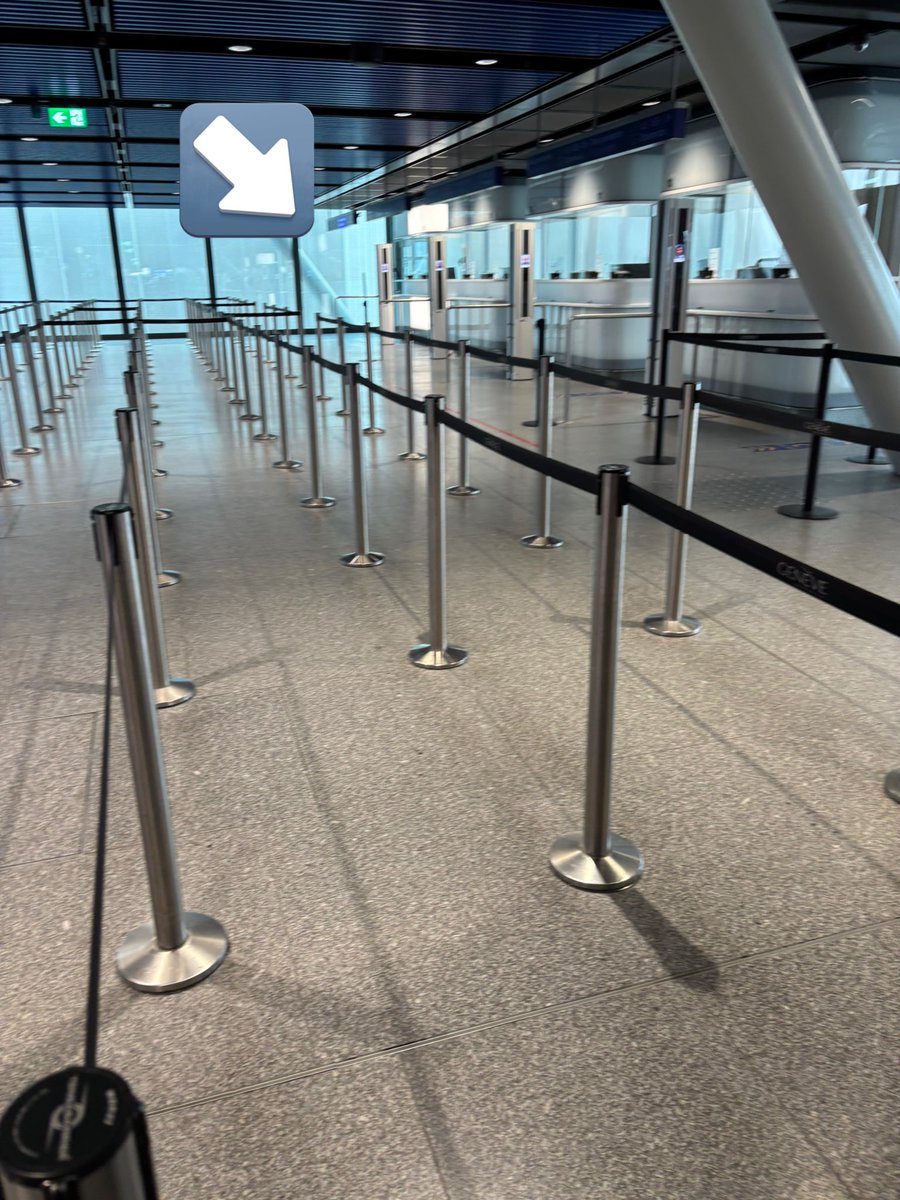 cyberco's tweet photo. Geneva airport “other Passports” Queue yesterday.. 

Soon I’ll be able to get through quicker !! https://t.co/RmHqfx226v