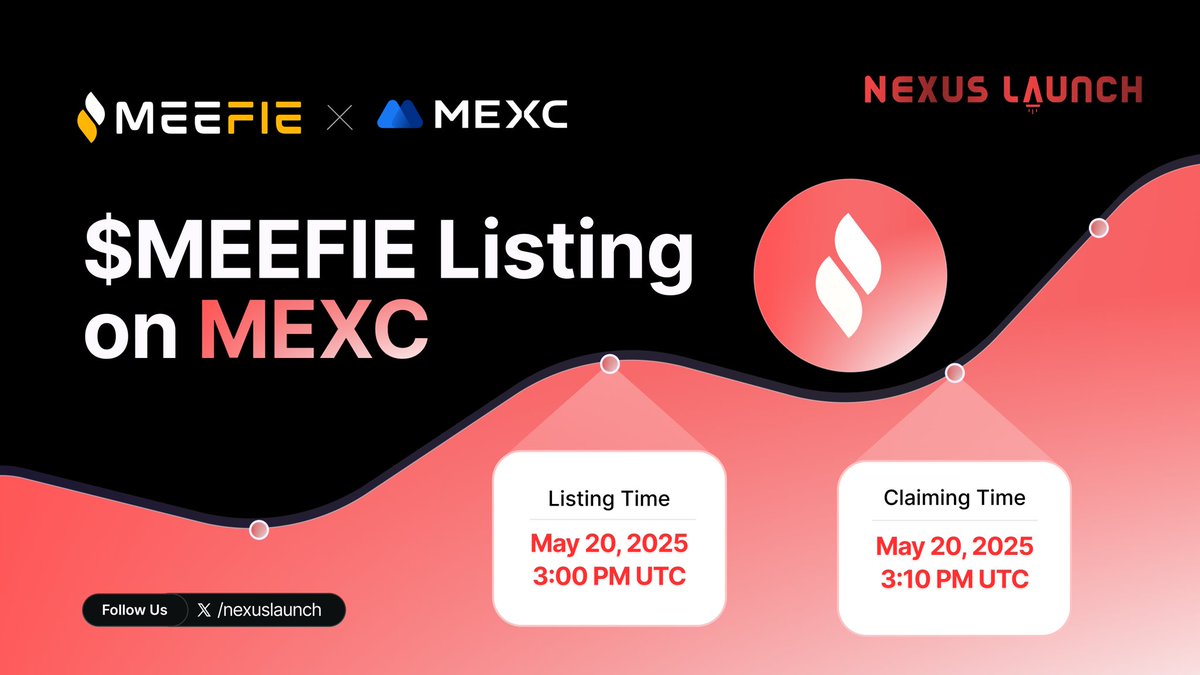 Meefie Listing Announcement

The wait is almost over. Meefie  is officially listing on MEXC at 3 PM UTC!

Only a few hours left until we go live ,  IDO closing soon!

We’ve heard you loud and clear — Max investment per user is now increased to $10,000.
This is your last chance to