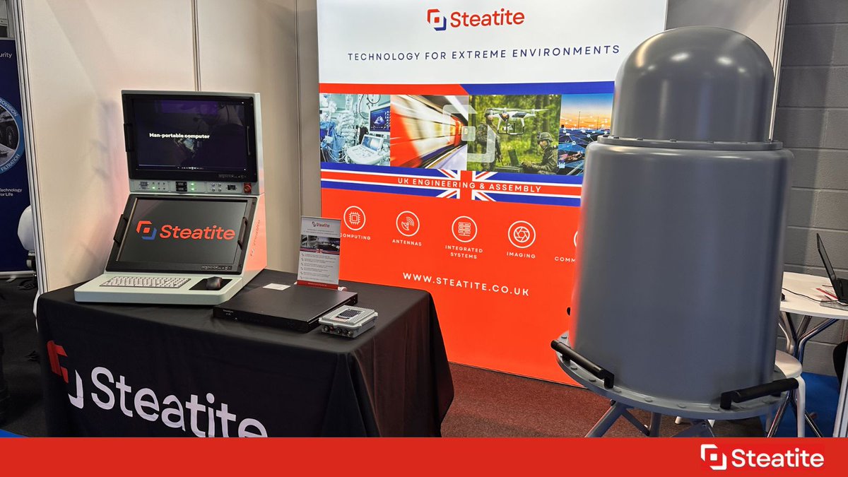 Steatite's tweet photo. If you're at the #CombinedNavalEvent come by stand G7 to see our rugged, secure technology, custom-designed for #naval and #military applications; see our solutions: https://t.co/NuN6vRB6gJ

#CNE2025 #Navy #Defence #MilitaryComputer #NavalTechnology #Antenna #RFengineering #ELINT https://t.co/hgML8AuFaO