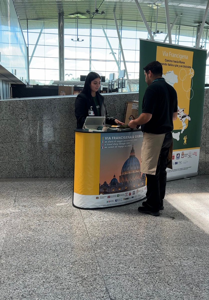 Via Francigena AEVF (@viafrancigenaeu) on Twitter photo ✈️Fino al 31 maggio 2025 la Via Francigena è presente con un info desk all'Aeroporto di Santiago de Compostela.
🌍Un ponte tra i due cammini più iconici del continente, promosso dal <a href="/MTurismoItalia/">Ministero del Turismo</a>.
Leggi la news👇
viefrancigene.org/it/la-via-fran… ✈️Fino al 31 maggio 2025 la Via Francigena è presente con un info desk all'Aeroporto di Santiago de Compostela.
🌍Un ponte tra i due cammini più iconici del continente, promosso dal <a href="/MTurismoItalia/">Ministero del Turismo</a>.
Leggi la news👇
viefrancigene.org/it/la-via-fran…