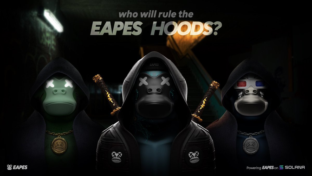 Who will rule the EAPES hoods on The Island streets?
Samurais and Cloaks will be around with Wakizashi swords and other gear 👀