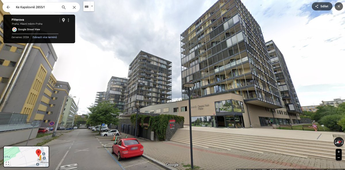 Jeden z lidsky nejodpornějších developmentů v Praze - Central Park Praha. Polovina všech bílých koňů z Ruska a Běloruska tu bydlí a je to velmi oblíbená destinace uložení peněz právě ruskojazyčné komunity v ČR. 
Jenom když jedu kolem, tak se mi navaluje.