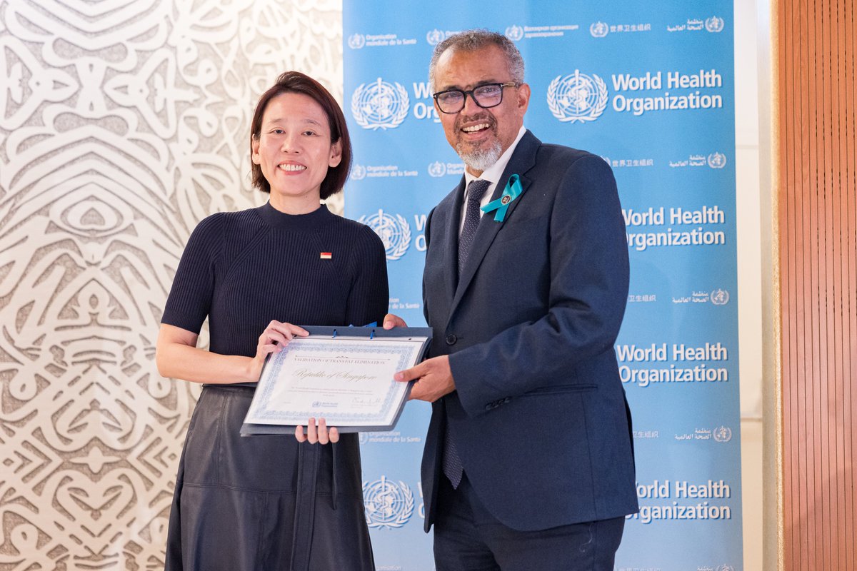Congratulations to #Singapore 🇸🇬, one of four countries recognized at #WHA78 for their efforts to eliminate industrially produced #transfat from their food supplies. 

Trans fats clog arteries and increase the risk of coronary heart disease and are a major contributor to