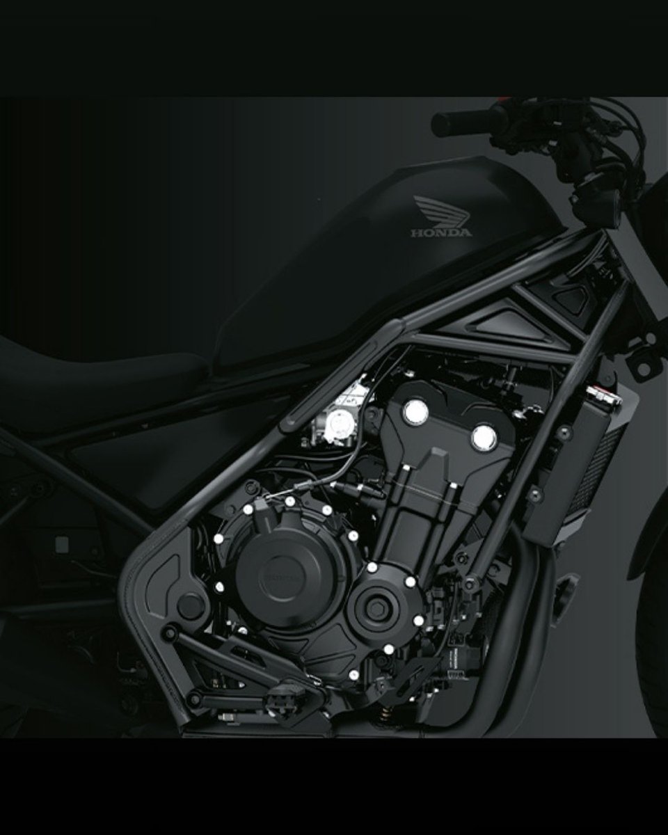 bikeindia's tweet photo. Honda Motorcycle and Scooter India (HMSI) have launched their cruiser motorcycle, the Rebel 500.

Featuring a contemporary yet timeless retro design, the motorcycle is available in a single variant in Matt Gunpowder Black Metallic colour.

It is powered by the engine we have seen in the NX500. It is a 471-cc, eight-valve, liquid-cooled, twin-cylinder unit producing 46 hp at 8,500 rpm and 43.3 Nm at  6,000 rpm, paired with a six-speed transmission.
..
..
..
Priced at Rs 5.12 lakh (ex-showroom), it will be available at select Honda Bigwing Topline dealerships.

What is your opinion on the Rebel 500? Let us know in the comments.
@BigWingIndia