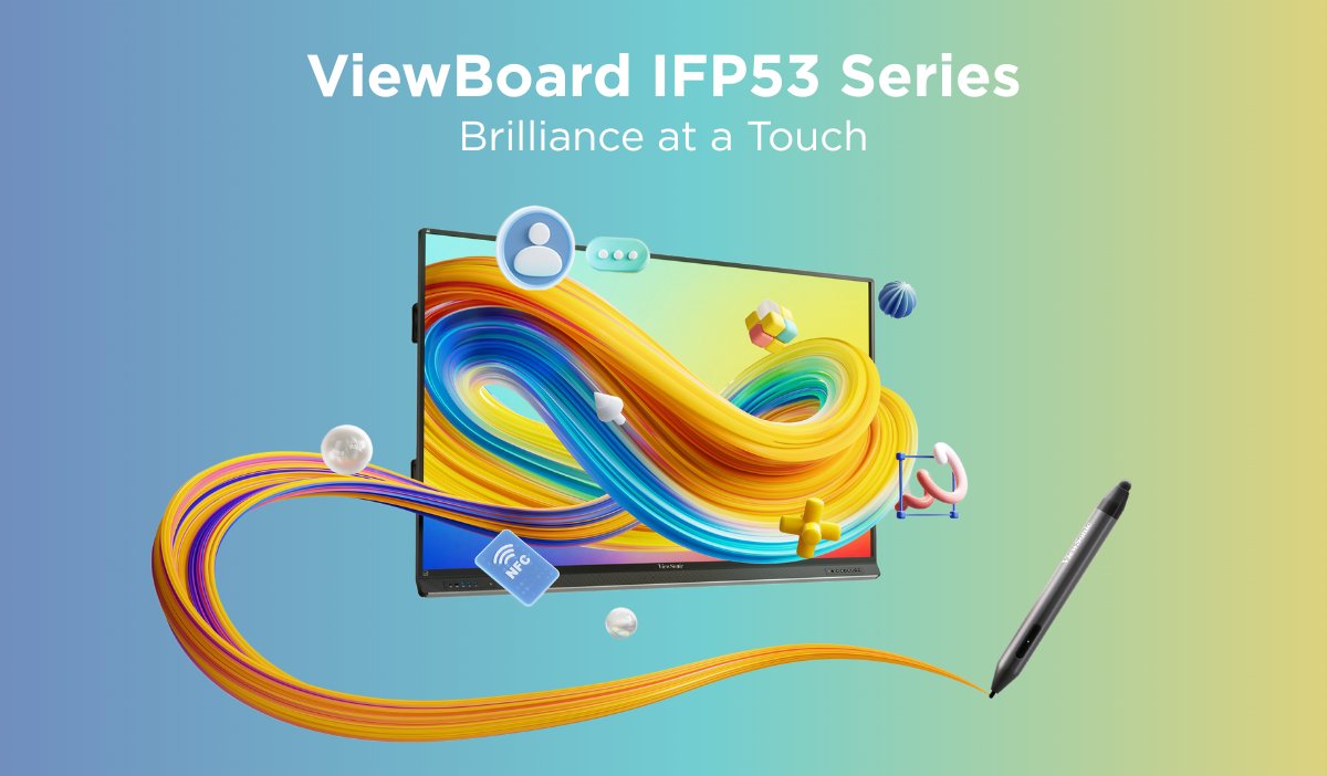 ViewSonicUK's tweet image. ✨ Brilliance at a Touch – A Closer Look at #ViewBoard IFP53

🔐 NFC card sign-in – fast, secure, and password-free
🖊️ Write-Away tool – grab the stylus and write
⚙️ Android 14 + octa-core power
📏 Sizes: 65&quot;, 75&quot;, 86&quot;

👉 eu1.hubs.ly/H0k5_8n0
 #EdTech #InteractiveDisplay