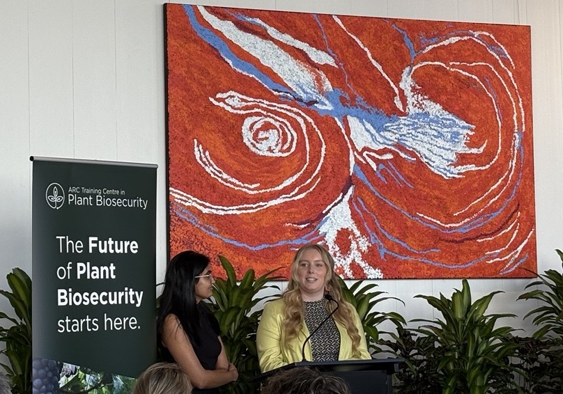 ARC Training Centre for Future Crops Development (@futurecropsau) on Twitter photo How wonderful to see two PhD students — Lavi Singh and Samantha Whitling — speak at the launch of the Plant Biosecurity Centre! Inspiring next-gen scientists in action How wonderful to see two PhD students — Lavi Singh and Samantha Whitling — speak at the launch of the Plant Biosecurity Centre! Inspiring next-gen scientists in action