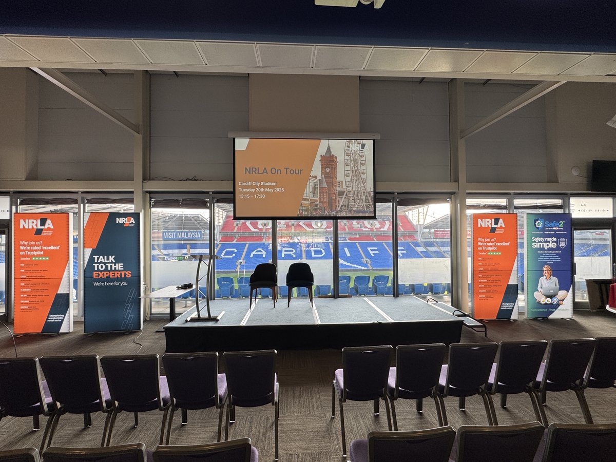 📸We're all set in #Cardiff for today's NRLA on Tour event! Looking forward to an insightful day - let us know if you're joining 👇

Can't make it? Catch us back on tour this June in #London, #Manchester, or #Huddersfield.📍

🎫Secure your spot: nrla.org.uk/events/meetings