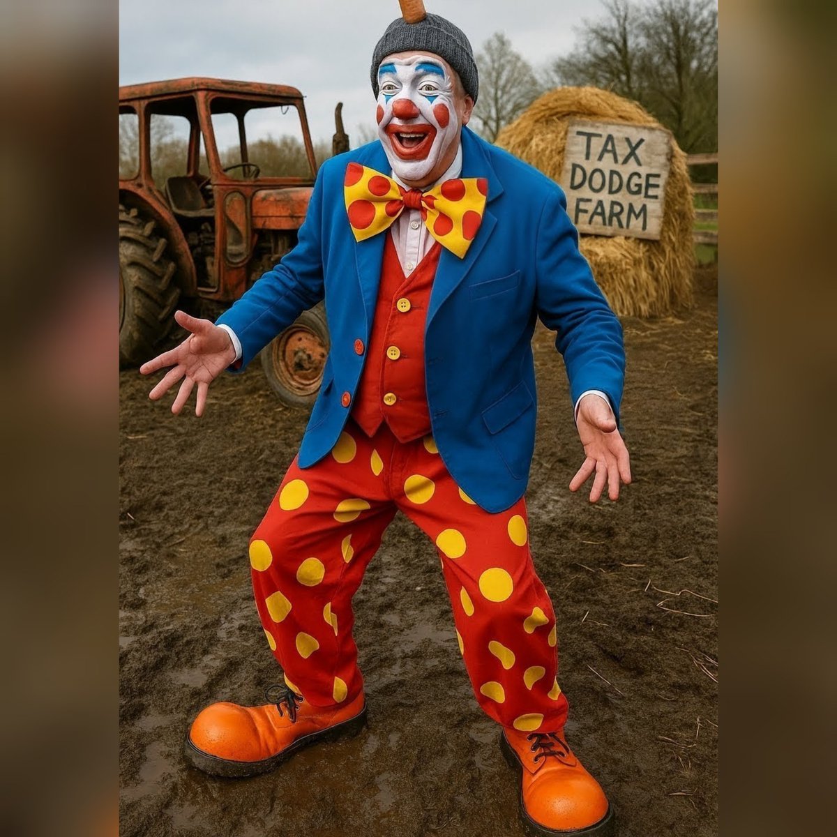🤡 Millionaire farmer, tax dodger, bawbag. Raging at Scotland scrapping peak rail fares. Cheaper trains for nurses? Too radical for a guy who bought a farm to dodge tax. England’s not subsidising us, Jeremy. So back in your clown car, you're full of more shite than your fields.