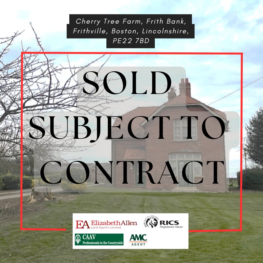 EALALimited's tweet image. ✅ SOLD STC | Cherry Tree Farm, Frithville, Boston, Lincs
7-lot farm with barns, farmhouse &amp;amp; dev. potential (STPP) now under offer.

Thanks to all who enquired!
📞 01778 700194
📧 Lorraine@ealandagents.co.uk

#SOLDSTC #FarmSale #Lincolnshire #Agriculture
